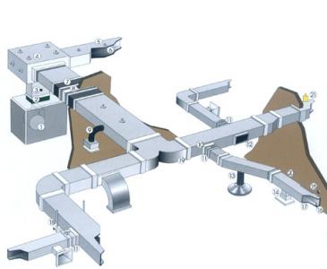 風管安裝3--湖北名城通風管道安裝-襄陽中央空調