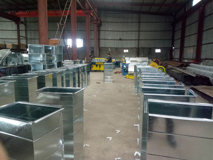 襄陽通風管道加工_湖北名城匯通風工廠環境